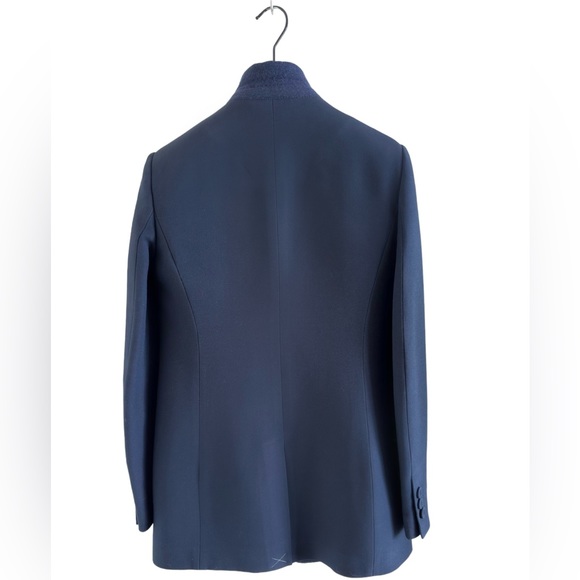 Fendi, Navy Blue blazer made with silk and wool Worn once - Picture 2 of 6